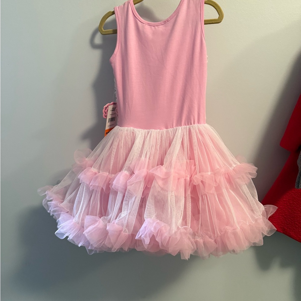 Pink Ruffled Kids Costume Dress